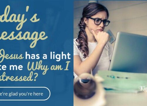 If Jesus has a light yoke for me, why am I so stressed?